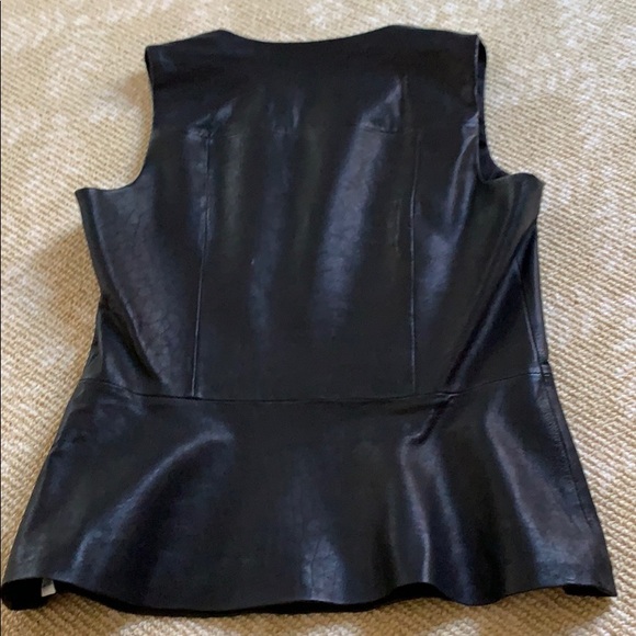 Black theory leather top - Picture 5 of 6